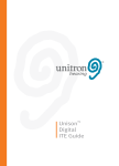 Unitron Unison Digital ITE Operating instructions