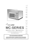 Merrychef MC-SERIES Service manual