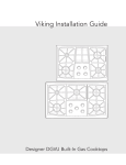 Viking DGVU2605BSS Installation guide