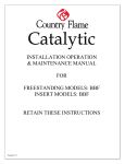 Country Flame Catalytic BBF Series Specifications