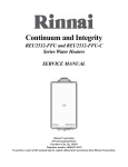 Rinnai REU-VR2632FFUG Service manual