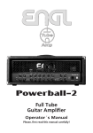 Engl Powerball-2 Operator`s manual