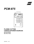 ESAB PCM-875A Service manual