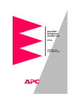 APC AP9606 Quick start manual