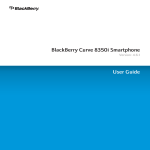Blackberry BLACKBERRY CURVE 8350I User guide