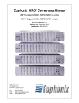 Euphonix R-1 audio deck Specifications