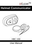 Uclear HBC 100 User manual