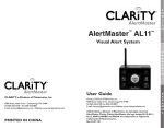 Clarity ALERTMASTER AL10 User guide