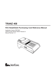 VeriFone TRANZ 460 Specifications