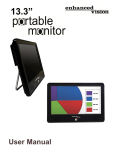 ENHANCED VISION 13.3" Portable Monitor User manual