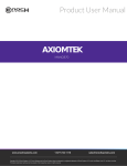 AXIOMTEK MANO870 User manual