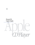 Apple PowerCD User`s guide