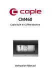 Caple CM460 Instruction manual
