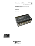 Schneider Electric POWERLOGIC PWRSRV710 Setup guide