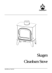 Cleanburn Skagen  Operating instructions