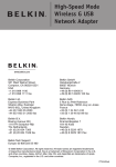 Belkin F5D7051 User manual