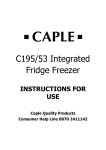 Caple C195/53 User manual