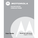 Motorola ME7258 Series User guide