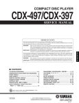 Yamaha CDX-97 Service manual
