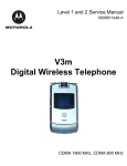 Motorola V3m Service manual