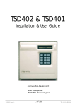 Menvier Security TSD401 User guide