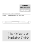 AUDAC CMP30 User manual