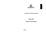 Delton Fingertip Oximeter Service manual