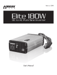 Wagan Elite 180W User`s manual