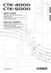 Casio CTK-4000 User`s guide