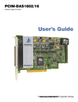 MC PCI-DAS1602 User`s guide