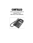 Cortelco 8780 Instruction manual