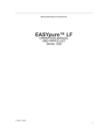 Barnstead EASYpure LF Specifications