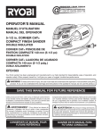 Ryobi CFS1503K Operator`s manual