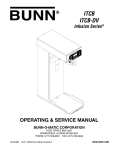 Bunn dv Service manual