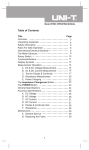 UNI-T UT90B Specifications