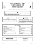 Allied A80DF1E Owner`s manual