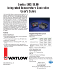 Watlow EHG CLseries User`s guide