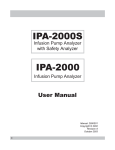 BC Biomedical IPA-2000S User manual