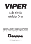 Viper 4103XV Installation guide