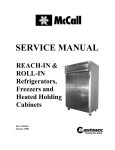Randell Freezer Service manual