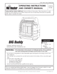 Mr. Heater MH18B Operating instructions
