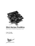 Apogee Mini-Series FireWire User`s guide