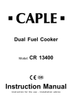 Caple CR 13400 Instruction manual