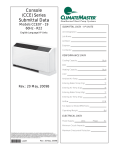 ClimateMaster Console CCE Series Specifications