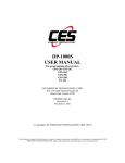 CES GPS-205 User manual