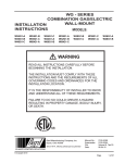 Bard W24G1-C Specifications