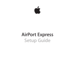 Apple AirPort Networks Setup guide