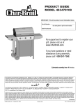 Char-Broil 463470109 Product guide