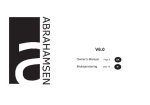 Abrahamsen V3.0 Owner`s manual