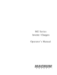 Magnum Energy ME-RC Operator`s manual